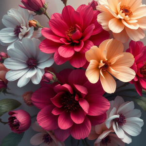 Delicate floral, Rice paper prints