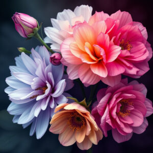 floral bright 6, Rice paper prints