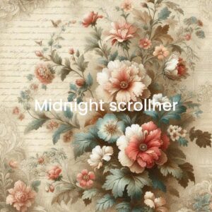 Floral words, Rice paper prints