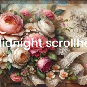 Floral lace, Rice paper prints