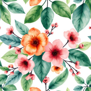 Watercolor floral, Rice paper prints