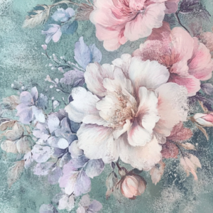 Vintage floral 10, Rice paper print