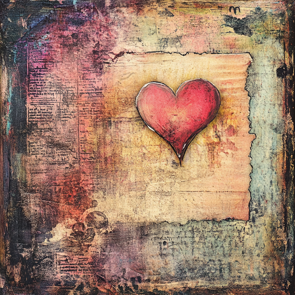 Vintage Valentines 11, Rice paper print