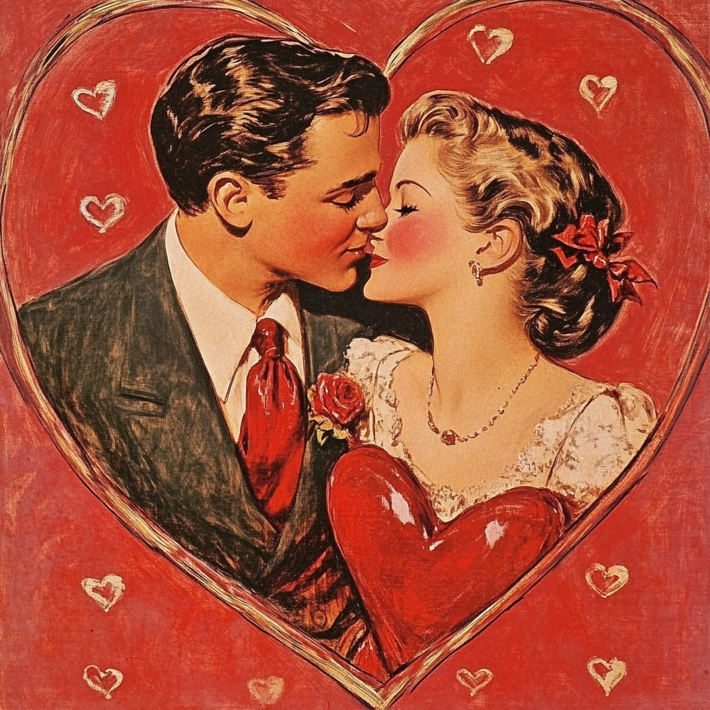 Vintage Valentines 1,Rice paper print