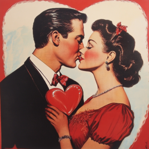 Vintage Valentines 2,Rice paper print